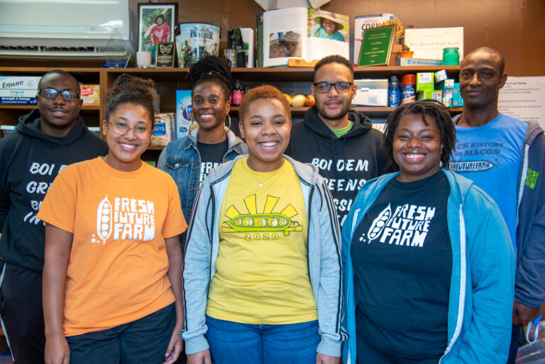 group of black employees from fresh future farm, efod members